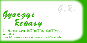 gyorgyi repasy business card